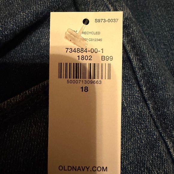 NWT Old Navy High-Waisted Wow Super-Skinny Jeans 18 Regular, Dark Wash - Picture 2 of 7